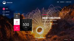10套网站即将上线html5模板_响应式Coming Soon网页模板 - CREATION
