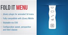折叠的jQueryMobile 3D菜单插件