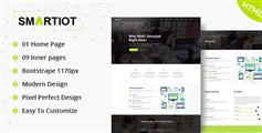 HTML通用企业官方网站模板_响应式Bootstrap公司网站HTML模板 - SmartIOT