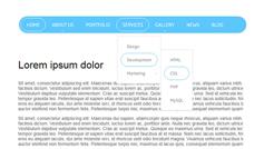 CSS3通用顶部固定导航栏代码