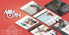 6个主页时尚电商Bootstrap模板_外国商城网站html源码 - Minoan